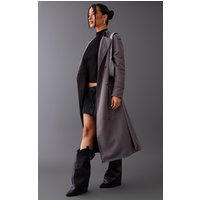 Petite Charcoal Tie Waist Trench Coat Petite Charcoal Tie Waist Trench Coat