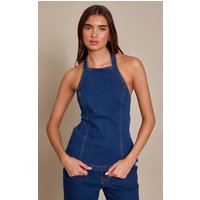 Indigo Tie Back Denim Top Indigo Tie Back Denim Top