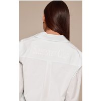 Baby Blue Contrast Sleepover Club Button Up Pyjamas