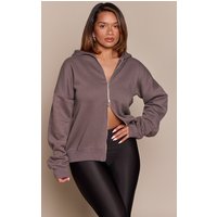 Shape Charcoal Grey Zip Through Hoodie Shape Charcoal Grey Zip Through Hoodie