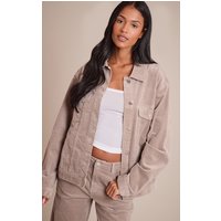 Tall Taupe Cord Denim Shirt Tall Taupe Cord Denim Shirt