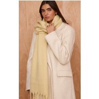 Butter Yellow Blanket Tassel Scarf