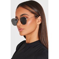 Black On Gold Circular Sunglasses Black On Gold Circular Sunglasses
