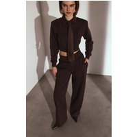 Chocolate High Waist Straight Leg Joggers Chocolate High Waist Straight Leg Joggers