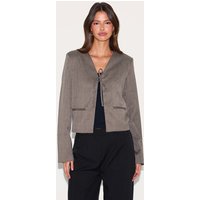 Mushroom Tie Up Boxy Blazer