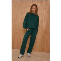 Pine Green Interlock Cuffed Joggers