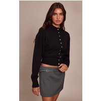 Black Compact Knitted Cardigan Sweater Black Compact Knitted Cardigan Sweater