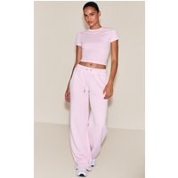 Light Pink Washed Wide Leg Joggers Light Pink Washed Wide Leg Joggers