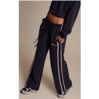 Navy Sports Club Wide Leg Joggers, Blue Navy Sports Club Wide Leg Joggers, Blue