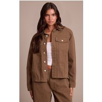Olive Oversized Denim Shirt Olive Oversized Denim Shirt