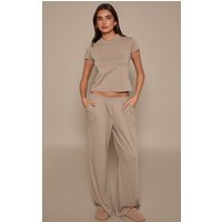 Sage Soft Textured Relaxed Wide Leg Trousers Sage Soft Textured Relaxed Wide Leg Trousers