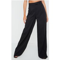Tailored Woven Wide Leg Trousers, Black Tailored Woven Wide Leg Trousers, Black
