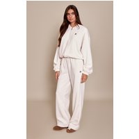 PLT Cream Cotton Fleece Straight Leg Sweatpants PLT Cream Cotton Fleece Straight Leg Sweatpants