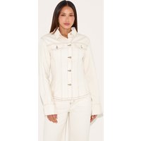 Tall Ecru Long Sleeve Ced Denim Shirt