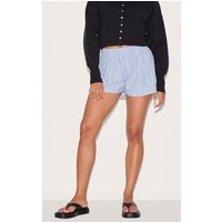 Blue Stripe Floaty Boxer Style Shorts Blue Stripe Floaty Boxer Style Shorts