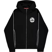 Printed zip-up hoodie with design on the back Alpha Industries Logo Printed zip-up hoodie with design on the back Alpha Industries Logo