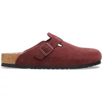 Sandals Birkenstock Boston BS Suede Leather Zifandel Étroit Sandals Birkenstock Boston BS Suede Leather Zifandel Étroit