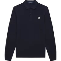 Plain long-sleeved polo shirt Fred Perry