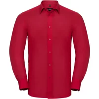 Bespoke Long Sleeve Shirt in Poplin Russell Athletic Bespoke Long Sleeve Shirt in Poplin Russell Athletic