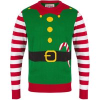 Jumpers Men’s Elfie Novelty Knitted Christmas Jumper in Christmas Green – Merry Christmas Jumpers Men’s Elfie Novelty Knitted Christmas Jumper in Christmas Green – Merry Christmas