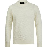 Jumpers Waddingham Wool Mix Cable Knit Crew Neck Jumper in Winter White – Kensington Eastside Jumpers Waddingham Wool Mix Cable Knit Crew Neck Jumper in Winter White – Kensington Eastside