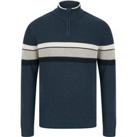 Jumpers Geoffrey Striped Quarter Zip Neck Knit Jumper in Key Largo – Kensington Eastside Jumpers Geoffrey Striped Quarter Zip Neck Knit Jumper in Key Largo – Kensington Eastside