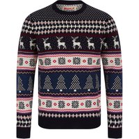 Jumpers Men’s Milat Jacquard Nordic Fair isle Christmas Jumper in Ink – Merry Christmas Jumpers Men’s Milat Jacquard Nordic Fair isle Christmas Jumper in Ink – Merry Christmas