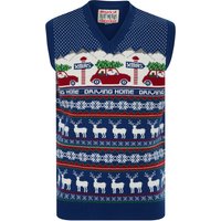 Jumpers Men’s Christmas Home Motif Novelty Knitted Christmas V-Neck Sleeveless Tank Top in Sapphire Blue – Merry Christmas Jumpers Men’s Christmas Home Motif Novelty Knitted Christmas V-Neck Sleeveless Tank Top in Sapphire Blue – Merry Christmas