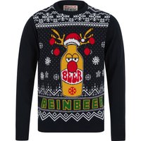 Jumpers Men’s Beer Novelty Knitted Christmas Jumper in Ink – Merry Christmas Jumpers Men’s Beer Novelty Knitted Christmas Jumper in Ink – Merry Christmas