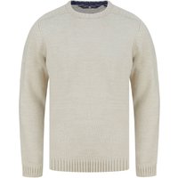 Jumpers Dustin Knitted Crew Neck Jumper in Oatgrey Marl Jumpers Dustin Knitted Crew Neck Jumper in Oatgrey Marl