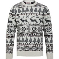 Jumpers Men’s Oatgrey Jacquard Nordic Fair isle Knitted Christmas Jumper in Chalk Twist – Merry Christmas Jumpers Men’s Oatgrey Jacquard Nordic Fair isle Knitted Christmas Jumper in Chalk Twist – Merry Christmas