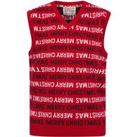 Jumpers Men’s Festives Novelty Motif Knitted V-Neck Sleeveless Christmas Tank Top in George Red – Merry Christmas Jumpers Men’s Festives Novelty Motif Knitted V-Neck Sleeveless Christmas Tank Top in George Red – Merry Christmas