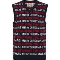 Jumpers Men’s Festives Novelty Motif Knitted V-Neck Sleeveless Christmas Tank Top in Ink – Merry Christmas Jumpers Men’s Festives Novelty Motif Knitted V-Neck Sleeveless Christmas Tank Top in Ink – Merry Christmas