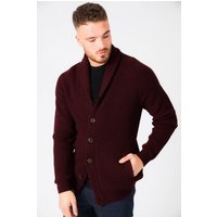Cardigans Hatton Soft Knit Shawl Neck Cardigan in Claret Cardigans Hatton Soft Knit Shawl Neck Cardigan in Claret