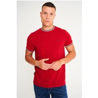 Shirts Westmoor Cotton Jersey Crew Neck Ringer Shirt in Scooter Red – Kensington Eastside Shirts Westmoor Cotton Jersey Crew Neck Ringer Shirt in Scooter Red – Kensington Eastside