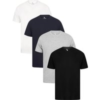 Pack Shirts Virgil Pack Cotton Crew Neck Shirt in Jet Black Optic White Light Grey Marl Navy – South Shore Pack Shirts Virgil Pack Cotton Crew Neck Shirt in Jet Black Optic White Light Grey Marl Navy – South Shore