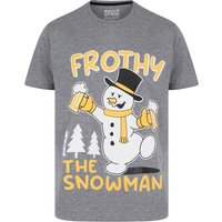 Shirts Men’s Frothy Snowman Motif Novelty Cotton Christmas Shirt in Mid Grey Marl – Merry Christmas Shirts Men’s Frothy Snowman Motif Novelty Cotton Christmas Shirt in Mid Grey Marl – Merry Christmas