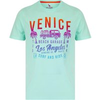 Shirts Beach Garage Motif Cotton Jersey Shirt in Blue Tint – South Shore