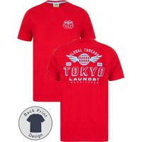 Shirts Logger Motif Cotton Jersey Shirt in High Risk Red