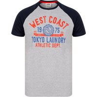 Shirts Dewalt Baseball Style Raglan Sleeve Cotton Jersey Crew Neck Shirt in Maritime Blue Shirts Dewalt Baseball Style Raglan Sleeve Cotton Jersey Crew Neck Shirt in Maritime Blue