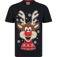 Shirts Men’s Snowflake Reindeer Motif Novelty Cotton Christmas Shirt in Sky Captain Navy – Merry Christmas Shirts Men’s Snowflake Reindeer Motif Novelty Cotton Christmas Shirt in Sky Captain Navy – Merry Christmas
