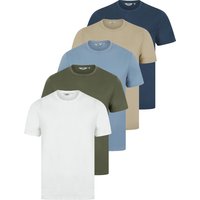 Pack Shirts Spectre Pack Crew Neck Cotton Shirts in Dark Denim Trench Coat Rainwashed Blue Mulled Basil Snow White Pack Shirts Spectre Pack Crew Neck Cotton Shirts in Dark Denim Trench Coat Rainwashed Blue Mulled Basil Snow White