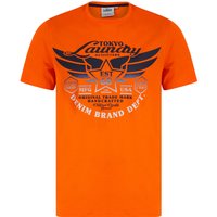 Shirts Westwood Gradient Print Motif Cotton Jersey Crew Neck Shirt in Puffin’s Bill Orange Shirts Westwood Gradient Print Motif Cotton Jersey Crew Neck Shirt in Puffin’s Bill Orange