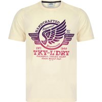 Shirts Debenham Gradient Ombre Vintage Retro Motif Cotton Jersey Shirt in Tofu Shirts Debenham Gradient Ombre Vintage Retro Motif Cotton Jersey Shirt in Tofu