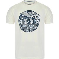 Shirts Babbel Vintage Retro Graphic Print Motif Cotton Jersey Shirt in Sugar Swizzle – South Shore