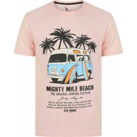 Shirts Beardsley Vintage Retro Graphic Print Motif Cotton Jersey Shirt in Barely Pink – South Shore Shirts Beardsley Vintage Retro Graphic Print Motif Cotton Jersey Shirt in Barely Pink – South Shore