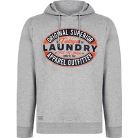 Hoodies Sweatshirts Haig Graphic Motif Brushback Fleece Pullover Hoodie in Light Grey Marl Hoodies Sweatshirts Haig Graphic Motif Brushback Fleece Pullover Hoodie in Light Grey Marl