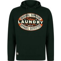 Hoodies Sweatshirts Haig Graphic Motif Brushback Fleece Pullover Hoodie in Scarab Green Hoodies Sweatshirts Haig Graphic Motif Brushback Fleece Pullover Hoodie in Scarab Green