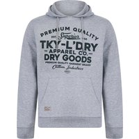 Hoodies Sweatshirts Skelton Graphic Motif Brushback Fleece Pullover Hoodie in Light Grey Marl Hoodies Sweatshirts Skelton Graphic Motif Brushback Fleece Pullover Hoodie in Light Grey Marl
