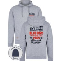 Hoodies Sweatshirts Marland Graphic Motif Brushback Fleece Pullover Hoodie with Back Print in Light Grey Marl Hoodies Sweatshirts Marland Graphic Motif Brushback Fleece Pullover Hoodie with Back Print in Light Grey Marl